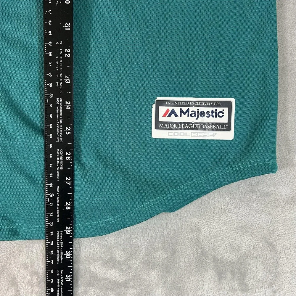 Robinson Cano #22 Seattle Mariners Stitched Majestic MLB Mens XL Jersey Teal
